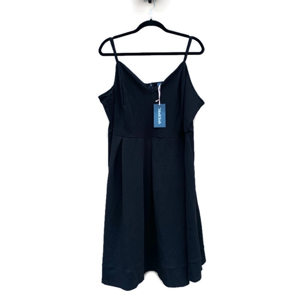 Modcloth Plus Size 4X Empire Waist Black Tank Dress NWT